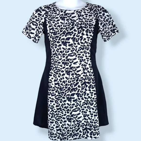 Blue Cheetah Print Dress - Picture 1 of 5